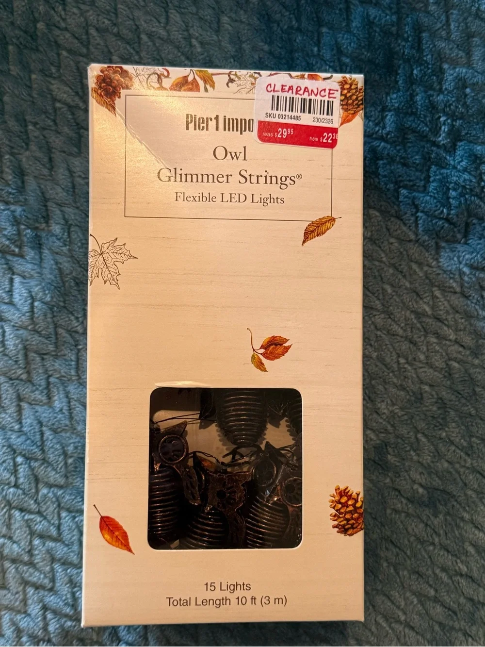 Pier 1 Owl String Lights - Brown and Gold Owl LED Garland